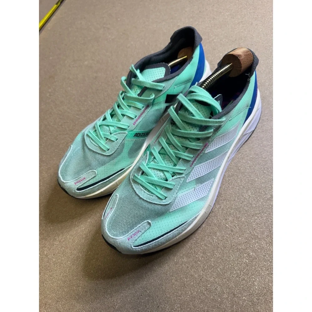 Adidas Adizero Boston‎ 11 Mens Pulse Mint Running Shoes GV9064 Sneaker
